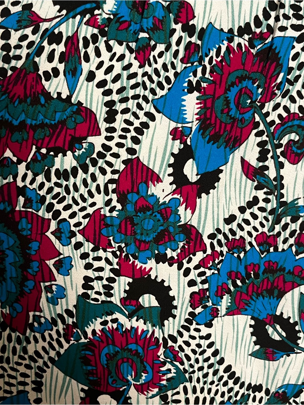 Suncoo Paris Lamour Floral Print Blouse Large T3 Abstract Boho - Picture 14 of 14